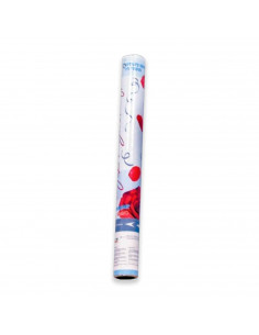 Tradineur - Tubo confeti de pétalos de rosas, 50 cm longitud, cañón lanzador, ideal para festividades y celebraciones