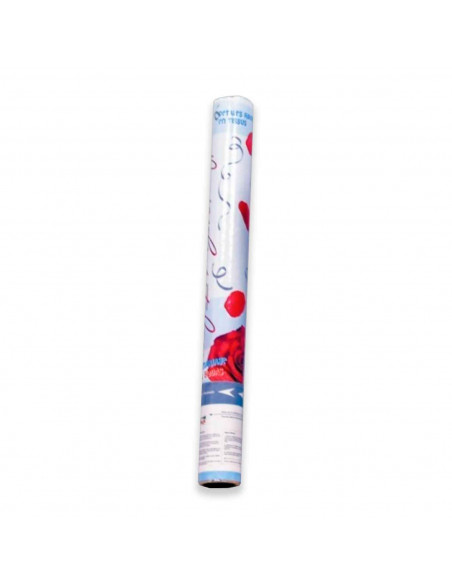 Tradineur - Tubo confeti de pétalos de rosas, 50 cm longitud, cañón lanzador, ideal para festividades y celebraciones
