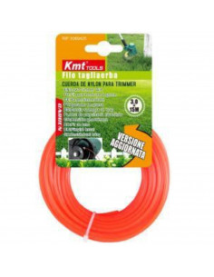 Cuerda de nylon trimmer para desbrozadadora 3 mm x 15 m, bobina de hilo de recambio, desbrozar, cortar césped, mantenimiento jar