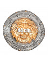 Tradineur - Escudo romano, grabado de león, complemento para Arde Lucus, halloween y celebraciones. 44 cm diámetro