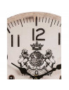 Tradineur - Reloj redondo de pared con números grandes, madera, diseño vintange, sala de estar, cocina, dormitorio, oficina (Roy