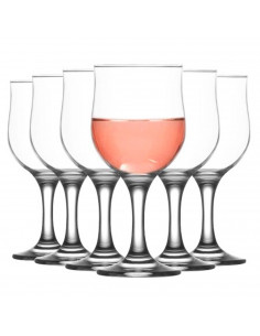 Tradineur - Set de 6 copas de cristal, modelo Nevakar, para cócteles, vino, bebidas, resistentes, aptas para lavavajillas, celeb