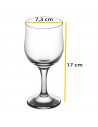 Tradineur - Set de 6 copas de cristal, modelo Nevakar, para cócteles, vino, bebidas, resistentes, aptas para lavavajillas, celeb