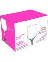 Tradineur - Set de 6 copas de cristal, modelo Nevakar, para cócteles, vino, bebidas, resistentes, aptas para lavavajillas, celeb