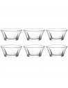 Tradineur - Set de 6 boles de cristal, modelo Truva, cuencos para servir aperitivos, postres, resistentes, aptos para lavavajill