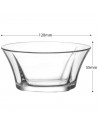 Tradineur - Set de 6 boles de cristal, modelo Truva, cuencos para servir aperitivos, postres, resistentes, aptos para lavavajill