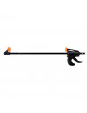 Sargento para sujeción de madera 300 mm, sargento con barra, herramienta de carpintero 30 cm, abrazadera de barra con agarre, br