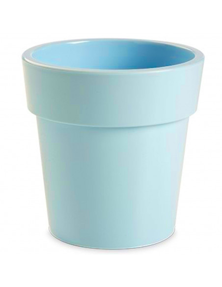Tradineur - Maceta redonda con aro desmontable, plástico, macetero, tiesto para plantas, flores, balcón, terraza, hogar, 7,8 lit
