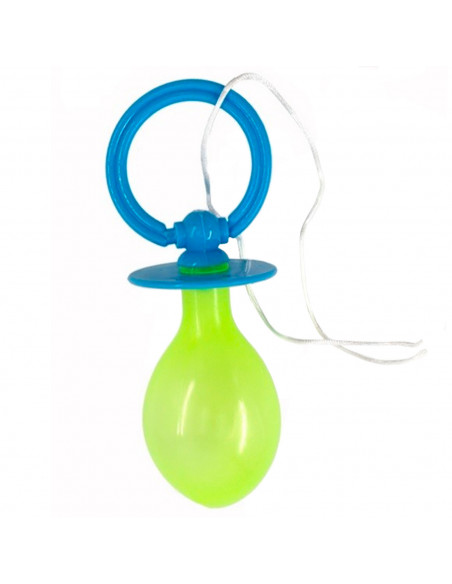 Tradineur - Chupete gigante con cordón, plástico, complemento de disfraz de payaso, carnaval, halloween, circo, fiestas, cumplea Tradineur - Chupete gigante con cordón, plástico, complemento de disfraz de payaso, carnaval, halloween, circo, fiestas, cumplea