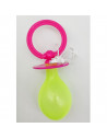 Tradineur - Chupete gigante con cordón, plástico, complemento de disfraz de payaso, carnaval, halloween, circo, fiestas, cumplea