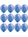 Tradineur - Set de 12 globos para Primera Comunión de látex de caucho natural, decoración en fiestas, celebraciones, hogar (Azul