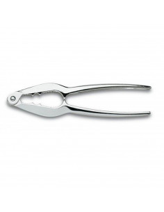 Tradineur - Cascanueces metálico de 15 x 3 cm también valido para abrir marisco. Pinza para romper cascaras de alimentos. Tenaza