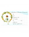 Tradineur - Set de 10 invitaciones para Primera Comunión con sobre, papel, amigos, familia, fiestas, celebraciones religiosas (N