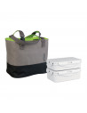 LifeStyle - Bolsa isotérmica porta alimentos. Con asa y bandolera. (1200 + 1000 ml). Incluidos dos recipientes herméticos válido