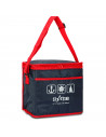 Tradineur - Bolsa térmica, nevera porta alimentos con correa ajustable y aislante interior, plegable, picnic, playa, camping (10