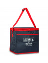 Tradineur - Bolsa porta alimentos, nevera térmica con correa ajustable y aislante interior, plegable, picnic, playa, camping (23