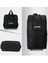 Tradineur - Maleta plegable de tela con 5 ruedas giratorias y asas, bolsa de viaje extensible, 4 posiciones, ligera, resistente
