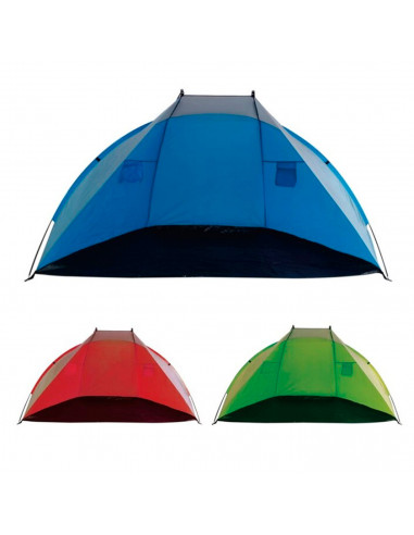 Tradineur - Tienda de playa plegable, tienda de campaña, protección solar, ultraligera, fácil montaje, camping, 240 x 120 x 120