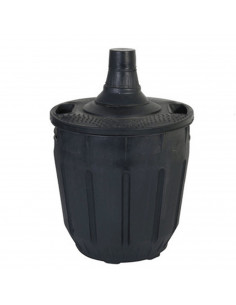 Garrafa de cristal con forro de plástico 10 L con asas. Bidón, damajuana, botella para almacenar agua, vino o licores 42 x 29 x