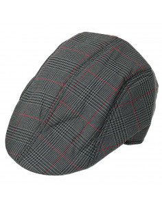 Tradineur - Boina plana de hombre, 65% poliéster y 35% algodón, ajustable, gorra, visera casual, aire libre, talla única, color