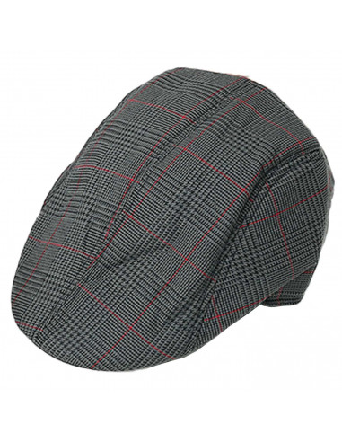 Tradineur - Boina plana de hombre, 65% poliéster y 35% algodón, ajustable, gorra, visera casual, aire libre, talla única, color