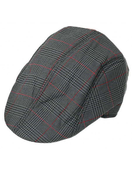 Tradineur - Boina plana de hombre, 65% poliéster y 35% algodón, ajustable, gorra, visera casual, aire libre, talla única, color