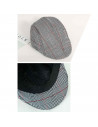 Tradineur - Boina plana de hombre, 65% poliéster y 35% algodón, ajustable, gorra, visera casual, aire libre, talla única, color