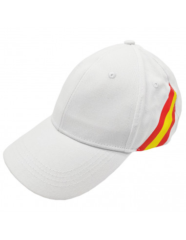 Tradineur - Gorra con la bandera de España, ajuste posterior con hebilla metálica, 100% algodón, deporte, golf, adulto unisex, t