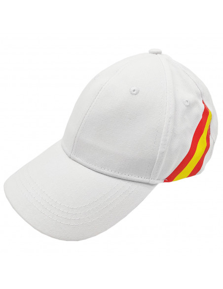 Tradineur - Gorra con la bandera de España, ajuste posterior con hebilla metálica, 100% algodón, deporte, golf, adulto unisex, t