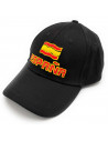 Tradineur - Gorra de España con letras y bandera, ajuste posterior con hebilla metálica, 100% algodón, deporte, golf, adulto uni