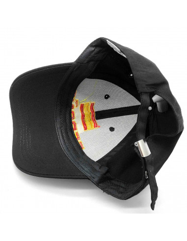 Tradineur - Gorra de España con letras y bandera, ajuste posterior con hebilla metálica, 100% algodón, deporte, golf, adulto uni