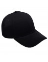 Tradineur - Gorra clásica de adulto con ajuste posterior de velcro, 100% poliéster, accesorio deporte, skate, aire libre (Negro,