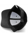 Tradineur - Gorra clásica de adulto con ajuste posterior de velcro, 100% poliéster, accesorio deporte, skate, aire libre (Negro,