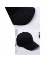 Tradineur - Gorra clásica de adulto con ajuste posterior de velcro, 100% poliéster, accesorio deporte, skate, aire libre (Negro,