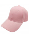 Tradineur - Gorra clásica con ajuste posterior de velcro, adulto, 100% poliéster, accesorio deporte, skate, aire libre (Rosa, ta