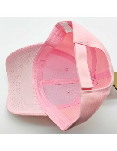 Tradineur - Gorra clásica con ajuste posterior de velcro, adulto, 100% poliéster, accesorio deporte, skate, aire libre (Rosa, ta