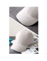 Tradineur - Gorra clásica adulto con ajuste posterior de velcro, 100% poliéster, accesorio deporte, skate, aire libre (Gris clar