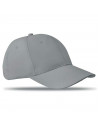 Tradineur - Gorra con ajuste posterior de velcro, adulto, 100% poliéster, accesorio deporte, skate, aire libre (Gris oscuro, tal
