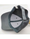 Tradineur - Gorra con ajuste posterior de velcro, adulto, 100% poliéster, accesorio deporte, skate, aire libre (Gris oscuro, tal