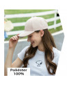 Tradineur - Gorra de adulto clásica, 100% poliéster, ajuste posterior de velcro, accesorio deporte, skate, aire libre (Beis, tal