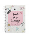 Tradineur - Agenda de mi embarazo, diario embarazada, semana a semana, encuadernación de espiral y tapa dura, recuerdos, 96 pági