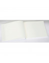 Tradineur - Libro de firmas para bodas con lazo de seda, álbum en blanco para mensajes de invitados, regalo para novios (64 pági