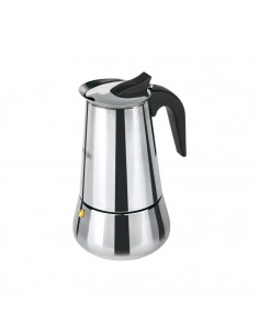 Cafetera arábiga de acero inoxidable para 4 tazas, filtro desmontable 17 x 11 cm