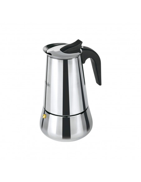 Cafetera arábiga de acero inoxidable para 4 tazas, filtro desmontable 17 x 11 cm