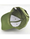 Tradineur - Gorra clásica adulto, 100% poliéster, ajuste posterior de velcro, accesorio deporte, skate, aire libre (Verde oliva,