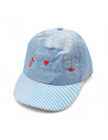 Tradineur - Gorra de bebé con cierre posterior de velcro, 100% poliéster, suave, verano, protección solar, unisex, 1 a 2 años, c