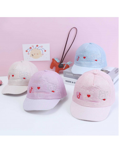 Tradineur - Gorra de bebé con cierre posterior de velcro, 100% poliéster, suave, verano, protección solar, unisex, 1 a 2 años, c