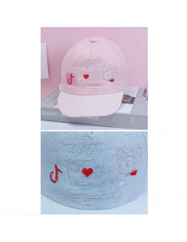 Tradineur - Gorra de bebé con cierre posterior de velcro, 100% poliéster, suave, verano, protección solar, unisex, 1 a 2 años, c