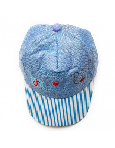Tradineur - Gorra de bebé con cierre posterior de velcro, 100% poliéster, suave, verano, protección solar, unisex, 1 a 2 años, c