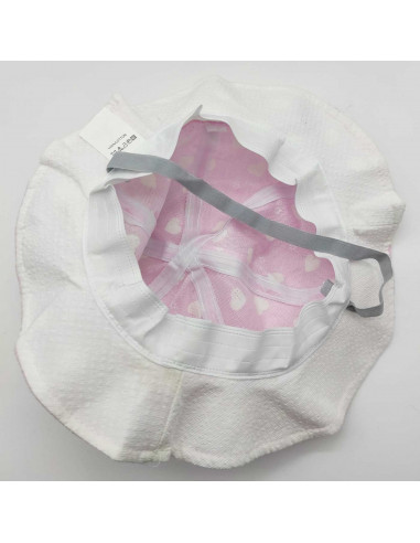 Tradineur - Gorro de bebé con goma para barbilla, 100% algodón, suave, verano, protección solar, niña, 1 a 2 años, color aleator